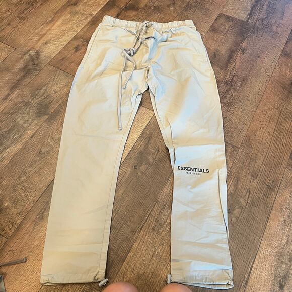 Essentials Fear of God Straight Canvas Leg Pants Medium - Picture 3 of 7